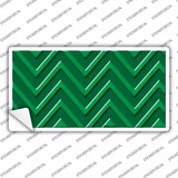 Green Light Green Chevron Novelty Sticker Decal