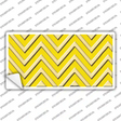 Yellow Light Yellow Chevron Novelty Sticker Decal