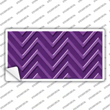 Purple Light Purple Chevron Novelty Sticker Decal