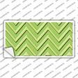 Lime Green Lighter Lime Green Chevron Novelty Sticker Decal