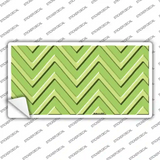 Lime Green Lighter Lime Green Chevron Novelty Sticker Decal