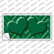 Green Light Green Heart Chevron Novelty Sticker Decal