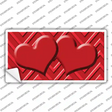 Red Light Red Heart Chevron Novelty Sticker Decal