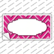 Pink Light Pink Scallop Chevron Novelty Sticker Decal