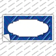 Blue Light Blue Scallop Chevron Novelty Sticker Decal
