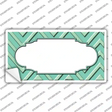Mint Light Mint Scallop Chevron Novelty Sticker Decal