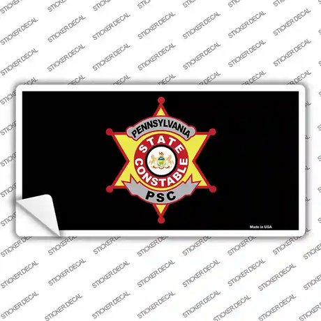 PA Constable Star Novelty Sticker Decal