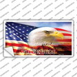 Freedom Bald Eagle Novelty Sticker Decal