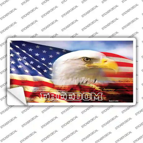 Freedom Bald Eagle Novelty Sticker Decal