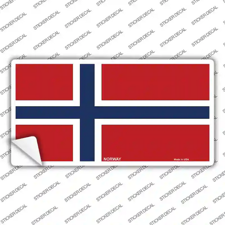 Norway Flag Novelty Sticker Decal