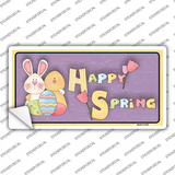 Happy Spring Yellow Novelty Sticker Decal