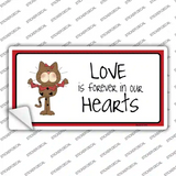 Love In Our Hearts Cat Novelty Sticker Decal