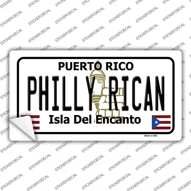 Philly Rican Puerto Rico Novelty Sticker Decal