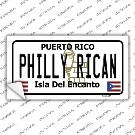 Philly Rican Puerto Rico Novelty Sticker Decal