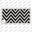 Grey Black Chevron Novelty Sticker Decal