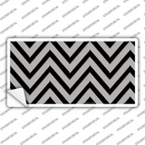 Grey Black Chevron Novelty Sticker Decal