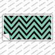 Mint Black Chevron Novelty Sticker Decal