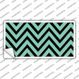 Mint Black Chevron Novelty Sticker Decal