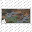 Textured Camouflage Novelty Sticker Decal