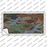 Textured Camouflage Novelty Sticker Decal