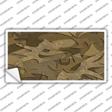 Brown Camouflage Novelty Sticker Decal