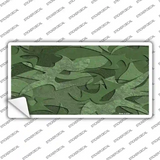 Green Camouflage Novelty Sticker Decal