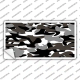 Black And White Camouflage Novelty Sticker Decal