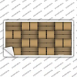Weave Tan Novelty Sticker Decal