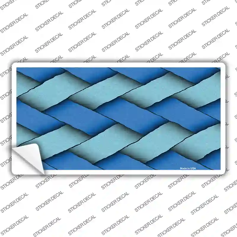 Weave Blue Novelty Sticker Decal