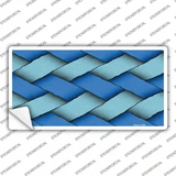 Weave Blue Novelty Sticker Decal