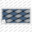 Weave Blue & Gray Novelty Sticker Decal