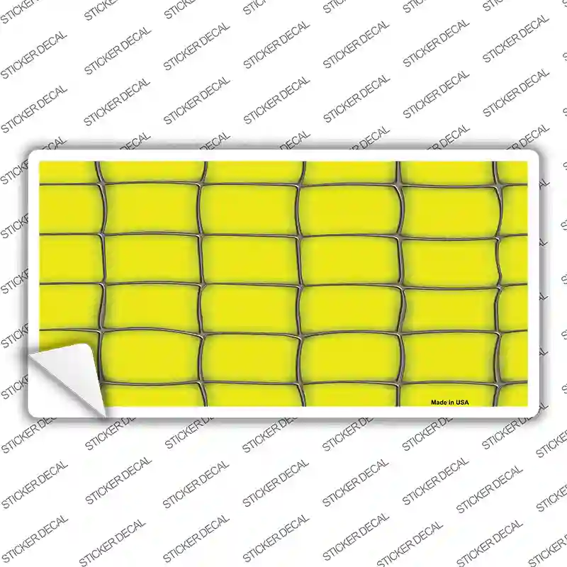 Web Yellow Novelty Sticker Decal