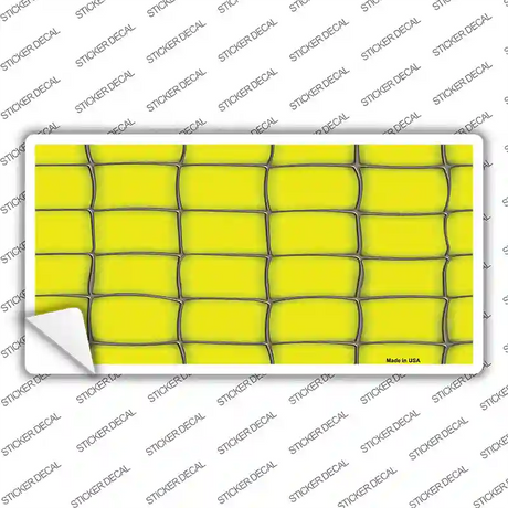Web Yellow Novelty Sticker Decal