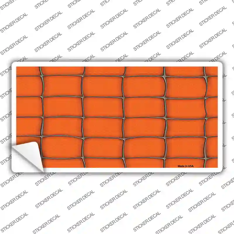 Web Orange Novelty Sticker Decal