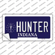 Hunter Indiana State Novelty Sticker Decal