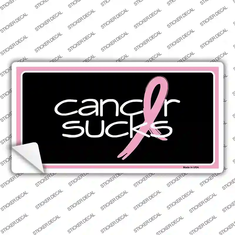 Cancer Sucks Novelty Sticker Decal