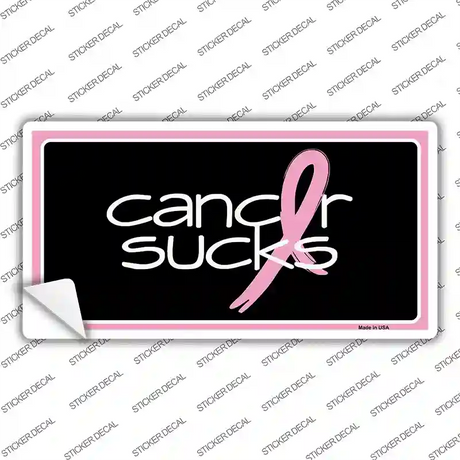 Cancer Sucks Novelty Sticker Decal
