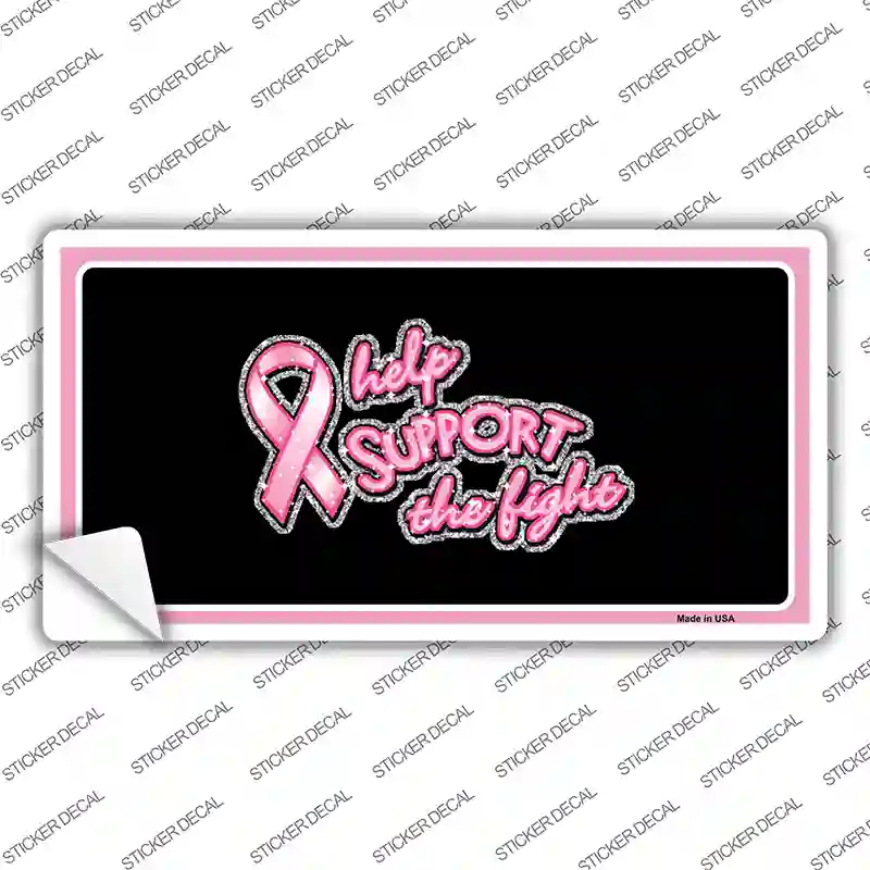 Help Support The Fight Novelty Sticker Decal