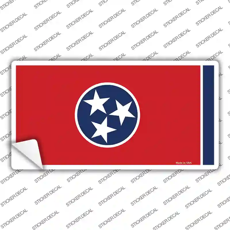 Tennessee State Flag Novelty Sticker Decal