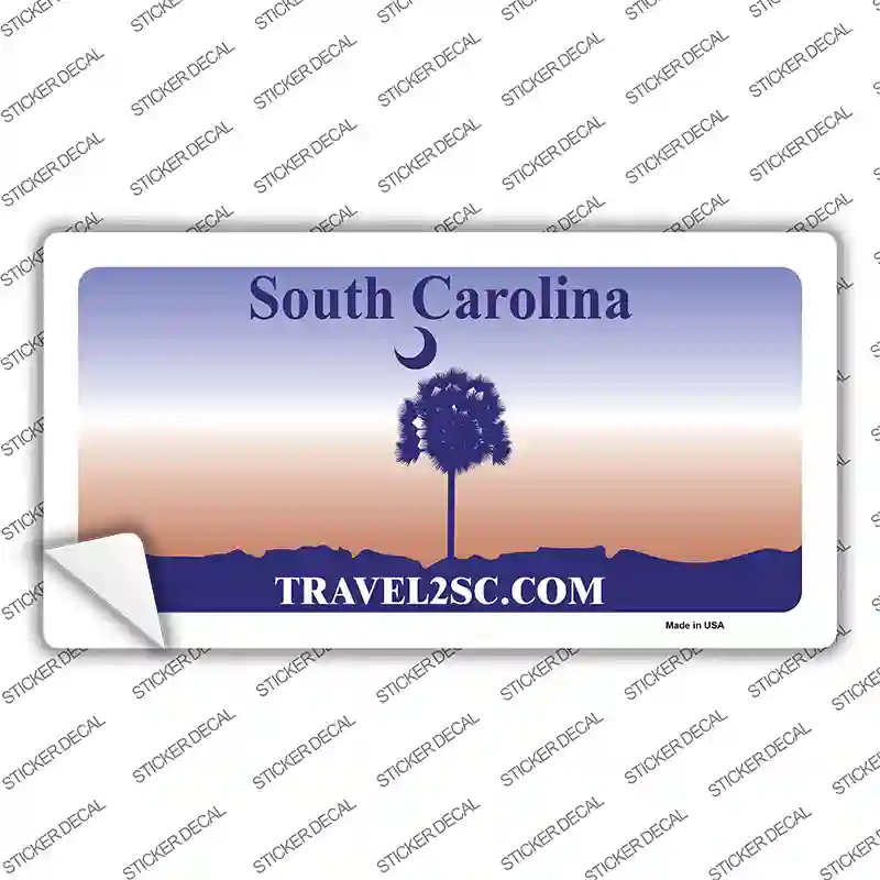 South Carolina State Novelty Sticker Decal