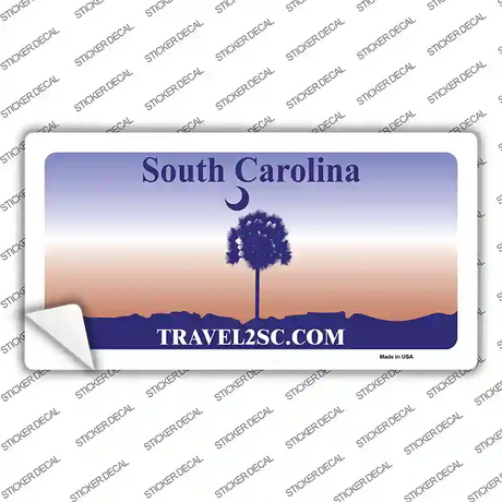 South Carolina State Novelty Sticker Decal