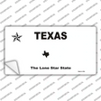 Texas State Novelty Sticker Decal