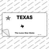 Texas State Novelty Sticker Decal