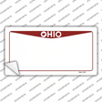 Ohio State Background Novelty Sticker Decal