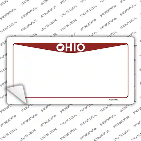 Ohio State Background Novelty Sticker Decal