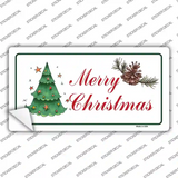 Merry Christmas Tree Novelty Sticker Decal