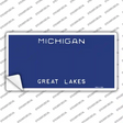 Michigan Great Lakes State Blank Novelty Sticker Decal