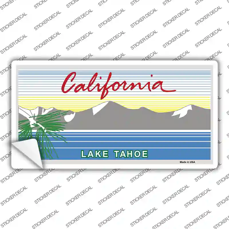California Lake Tahoe State Blank Novelty Sticker Decal