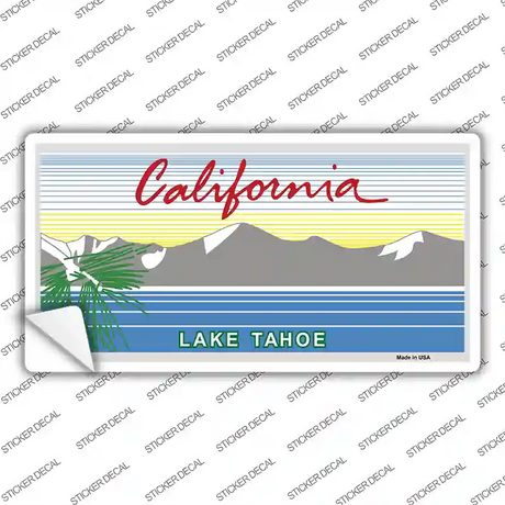 California Lake Tahoe State Blank Novelty Sticker Decal