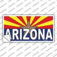 Arizona Flag White Arizona Novelty Sticker Decal